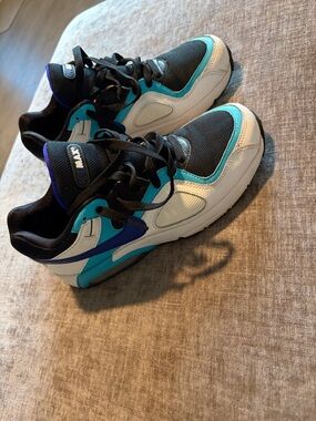 Nike Kids' Air Max Turquoise, Black & White Sneakers